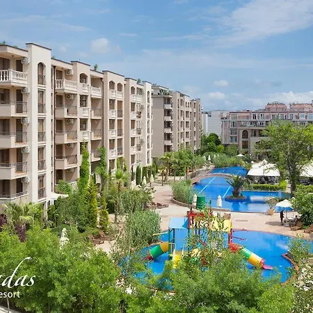 Студия Для 3-Х С Видом На Бассейн В Шикарном Каскадас Apartament Sunny Beach